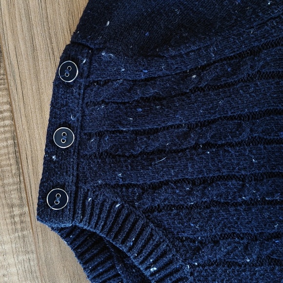 VGUC Navy sweater with button details - Picture 3 of 7